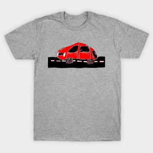 car childrens drawing pencil pixelart T-Shirt